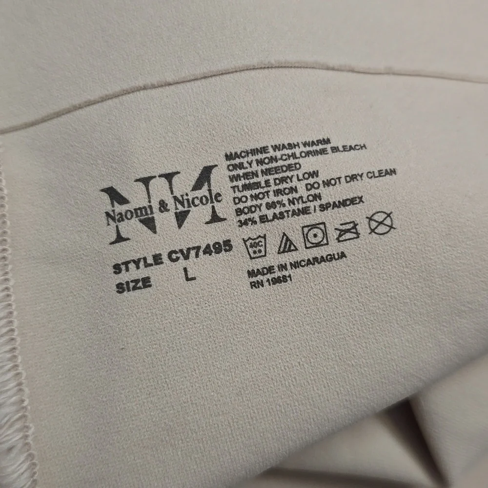 NAOMI & NICOLE High-Waist Shaping Briefs in Nude‎ sz L